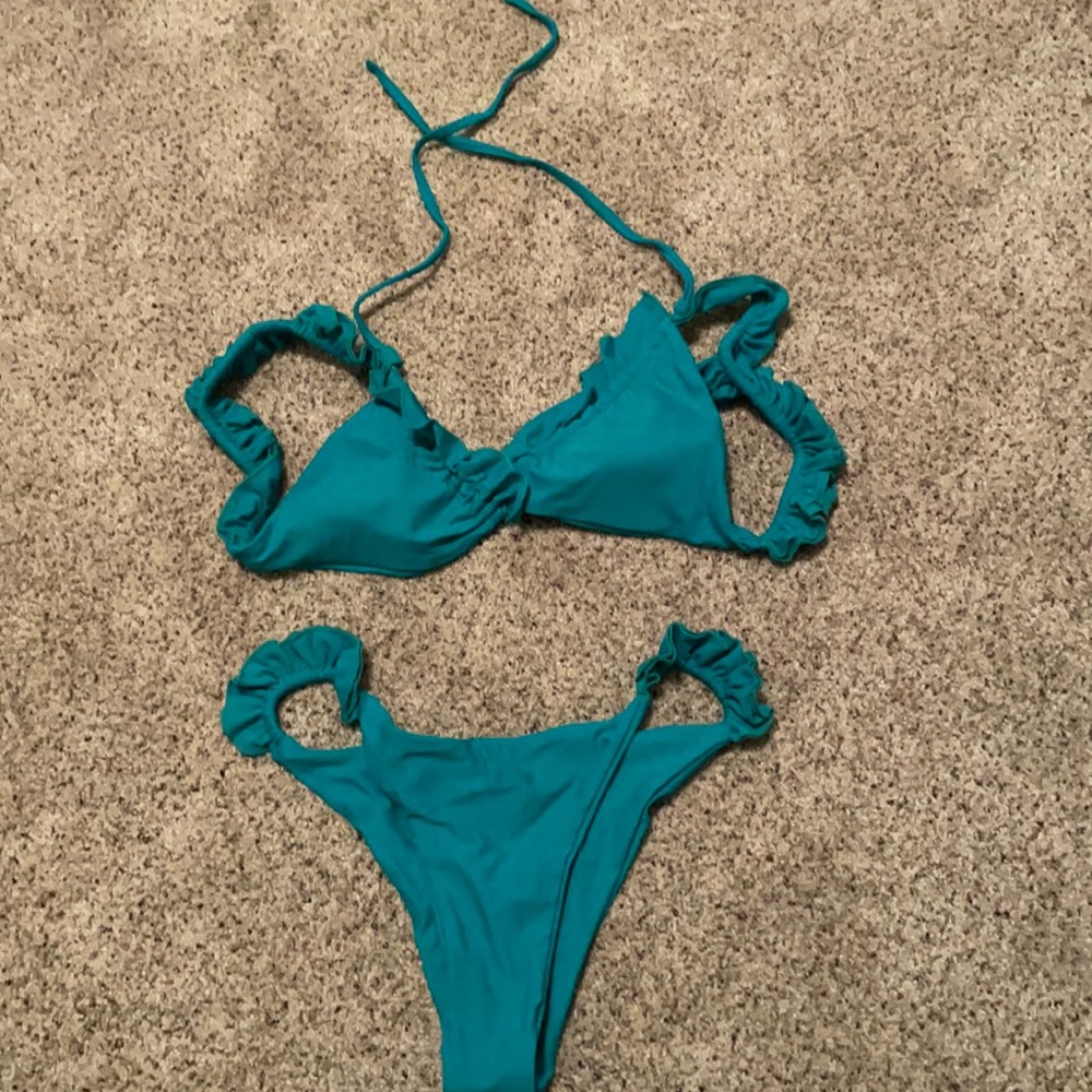 Teal blue/green bikini